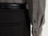 Рубашка из тенселя полуприлегающего силуэта