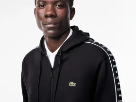 Мужская толстовка Lacoste стандартного кроя из хлопка на молнии