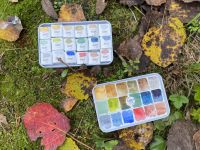 Набор акварели "Handy" Карелия, 18 кювет 2 мл, в металлическом боксе