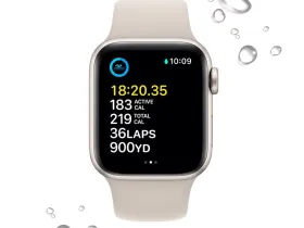 Смарт-часы Apple Watch SE (2024) 40mm Starlight Aluminium Case with Starlight Sport Band (S/M)
