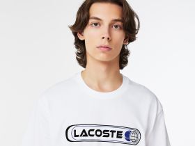Мужская футболка Lacoste свободного кроя