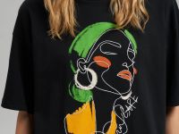 Футболка объемного кроя из хлопкового джерси