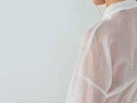 Блузка из лиоцелла на запах, Белый