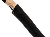 Кованый нож Рыбак-2, сталь Х12МФ, карельская берёза