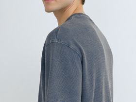 Футболка из структурной ткани, Синий