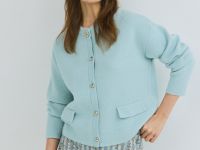 Кардиган из мягкой пряжи, Зеленый