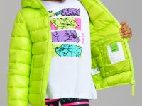 Куртка текстильная с полиуретановым покрытием для девочек