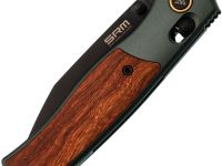Складной нож SRM Medal 259L-AG, сталь 14C28N, рукоять из розового дерева