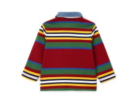 Поло с длинным рукавом для маленького мальчика