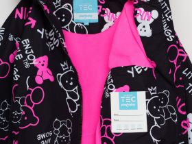 Куртка текстильная с полиуретановым покрытием для девочек (ветровка)