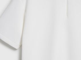 Поло с воротником на молнии, Бежевый