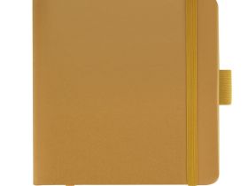 Скетчбук Гамма "Студия" 12х12 см 100 л 110 г , золото, твердая обложка, на резинке, белая