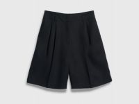 Шорты со складками, Черный