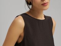 Свободный топ из жатой ткани