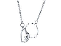 Колье из серебра с бриллиантом э0601кл07211015