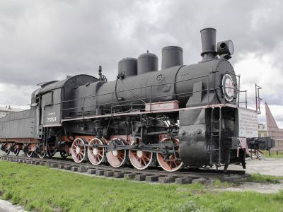 Паровоз ЭМ № 720-24, доставлявший в 1943 г. уголь в блокадный Ленинград