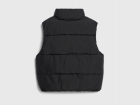 Утеплённый жилет для девочек, Черный