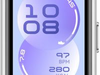 Умные часы HUAWEI Band 11 алюминевые серебристые, с фиолетовым ремешком