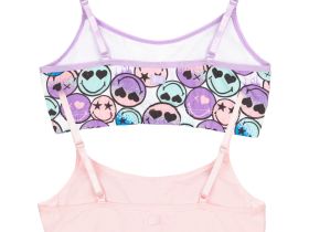 Топ трикотажный для девочек, 2 шт в комплекте