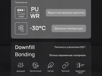 Утепленная куртка с капюшоном