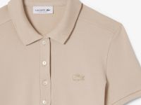 Женское поло Lacoste приталенного кроя из эластичного хлопка