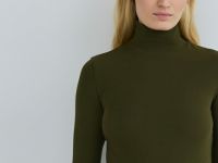 Водолазка из хлопка, Зеленый