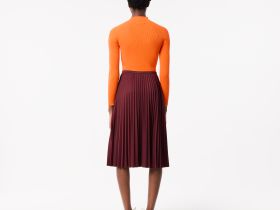 Женская плиссированная юбка Lacoste