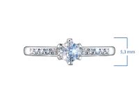 Кольцо из серебра э0612кц01159900_white