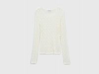 Лонгслив из кружева, Белый