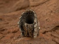 Бусина для темляка Индеец, мельхиор