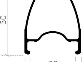 Колеса FSA Vision Team AGX i23 DB 28" IS6 сквозные оси (заднее)