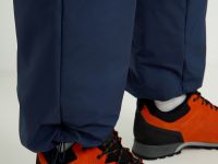 Утепленные брюки широкого кроя с утяжниками по низу