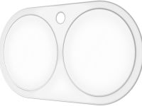 Защитное стекло Krutoff для объективов камеры Apple iPhone 17 с белым ободком