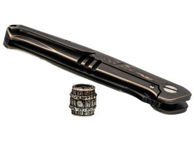 Бусина для темляка Бочка, бронза