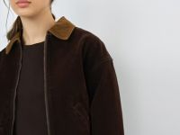 Жакет с бархатным напылением, Коричневый