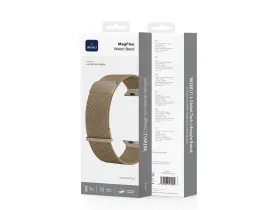 Ремешок WiWU MagFlex для Apple Watch 44/45/46/49mm миланская петля/сталь (WB302) (золотой)