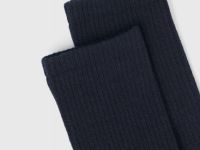 Высокие носки в рубчик, Синий