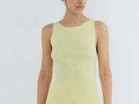 Майка в рубчик, Желтый