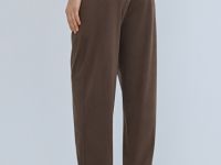 Брюки Baggy из искусственной замши, Коричневый