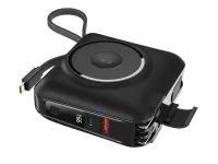 Внешний аккумулятор WiWU All-Round Qi 6 в1 Wi-P051 15000mAh 45W USB/Type-C/кабель Type-C, Lightning (черный)