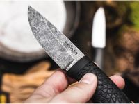 Нож с фиксированным клинком Boker Bronco Mini, сталь 80CrV2, рукоять TPE, черный
