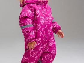 Комбинезон детский текстильный с полиуретановым покрытием для девочек