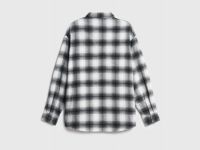 Рубашка в клетку для девочек, Серый