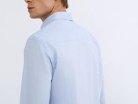 Базовая рубашка Slim, Голубой