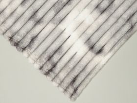 Плед Soft strip, серо-белый