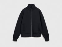 Бомбер из трикотажа, Черный