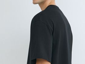 Футболка из плотного хлопка, Черный