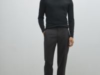 Базовый джемпер с высоким воротником, Серый