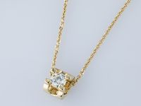 Подвеска из желтого золота с бриллиантом э0301пд06210861