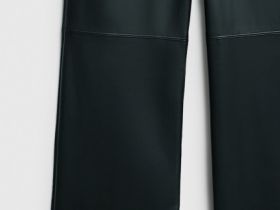 Брюки из искусственной кожи, Черный